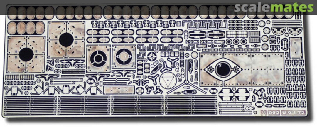 Boxart U-Boot SM U-9 - Deck & Details SKU-092 RC Subs