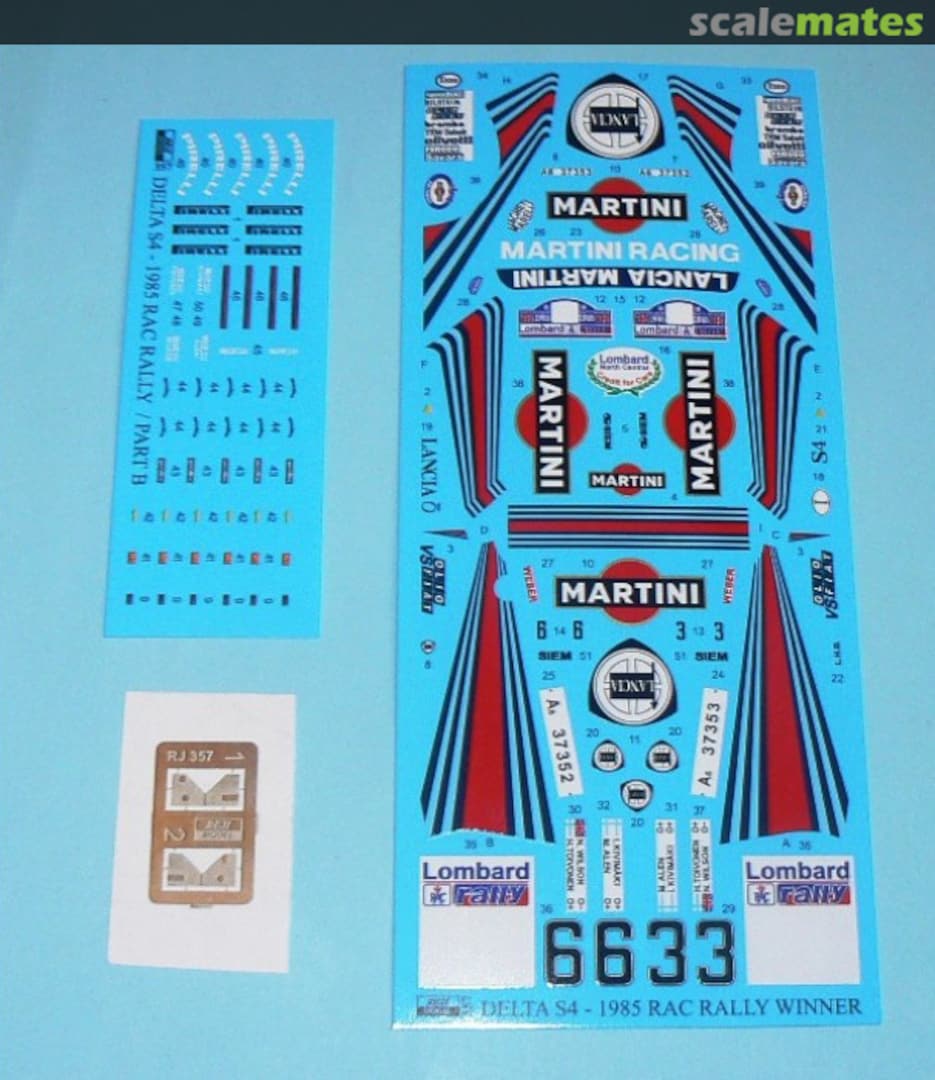 Contents Lancia Delta S4 sponsored by Martini #6 357 REJI Model