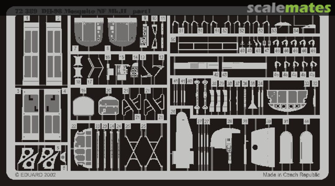 Boxart Mosquito NF Mk II 72389 Eduard