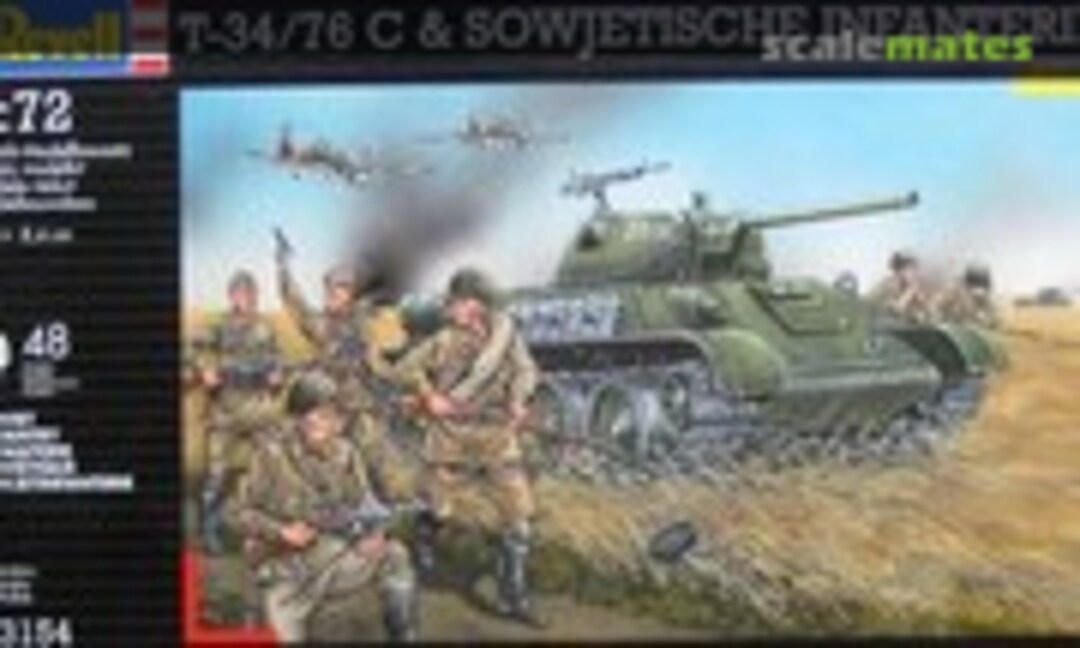 1:76 T-34/76 C &amp; Sowjetische Infanterie (Revell 03154)