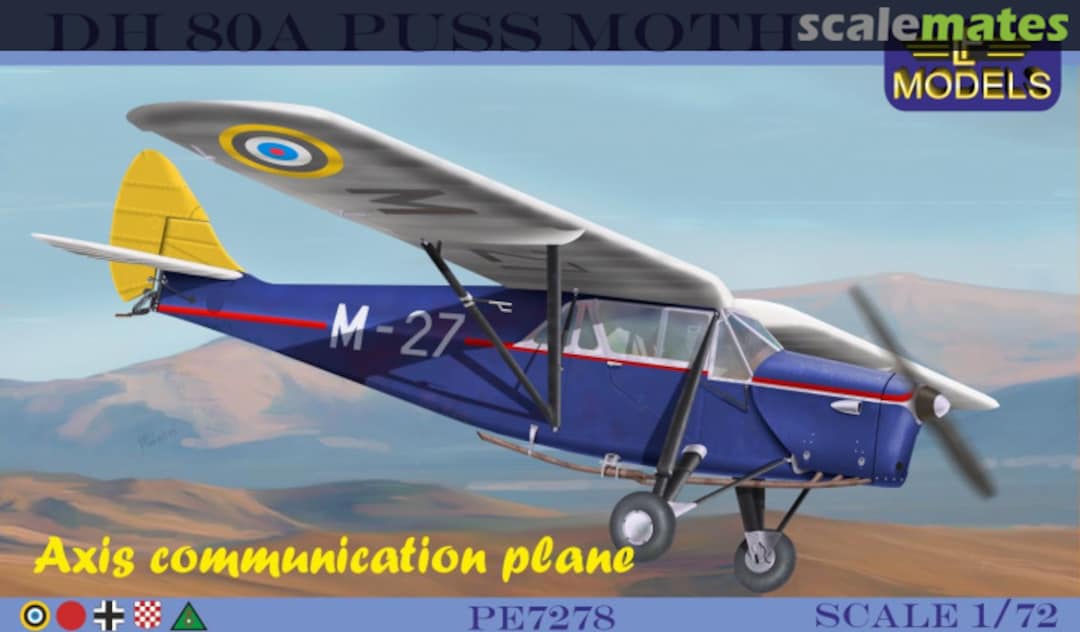 Boxart DH80A Puss Moth PE7278 LF Models