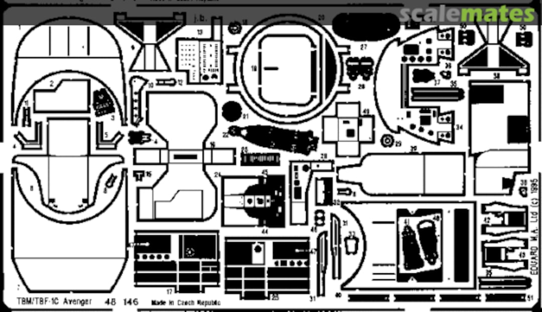 Boxart TBM/TBF-1C Avenger Interior 48146 Eduard