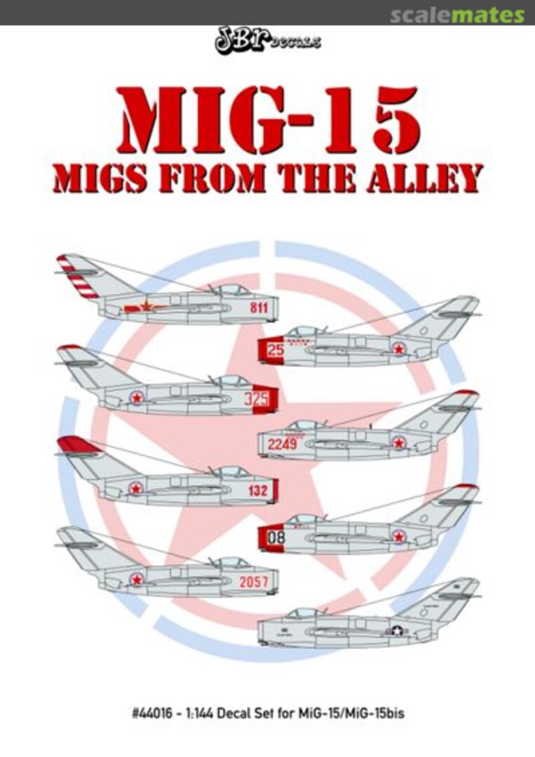 Boxart MiG-15 44016 JBr Decals