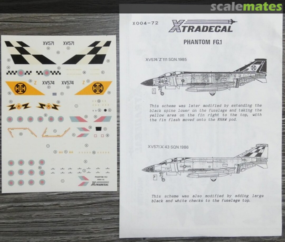 Boxart Phantom FG.1 X004-72 Xtradecal