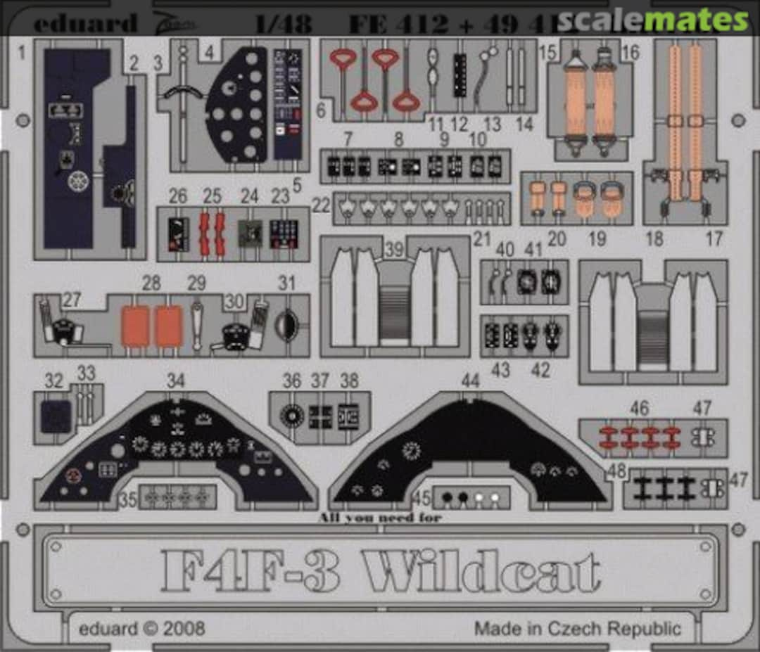 Boxart F4F-3 interior S.A. FE412 Eduard