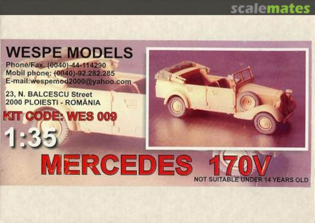 Boxart Mercedes 170V WES009 Wespe Models