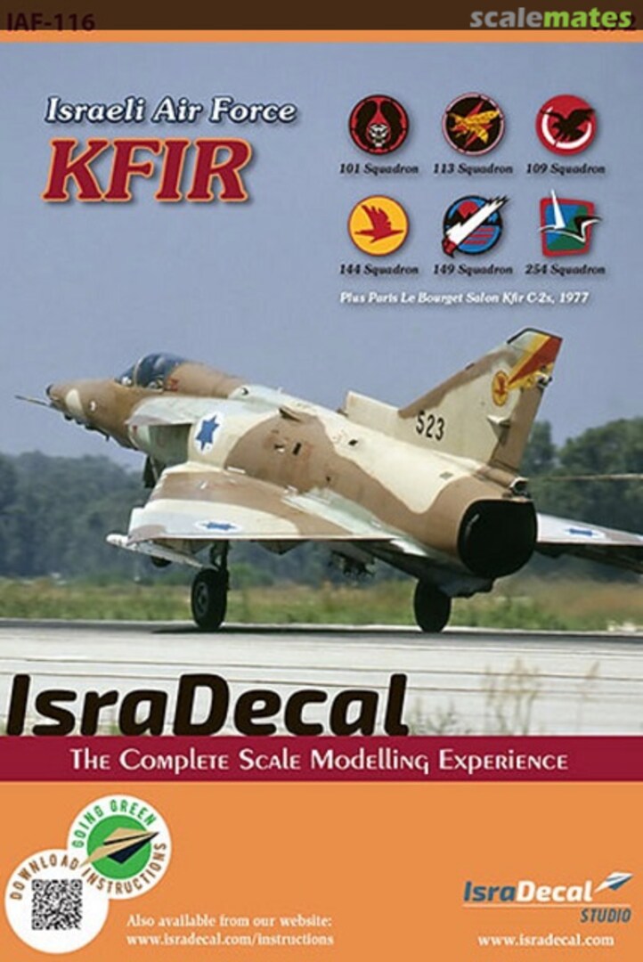 Boxart KFIR IAF-116 IsraDecal Studio