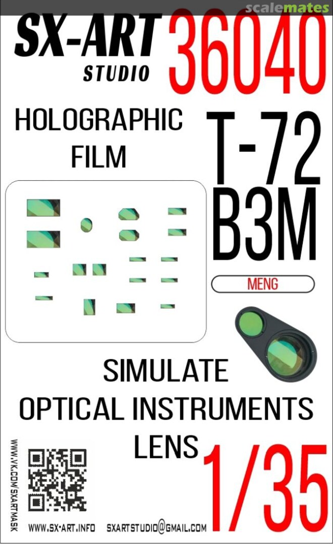 Boxart T-72B3M holographic film 36040 SX-Art