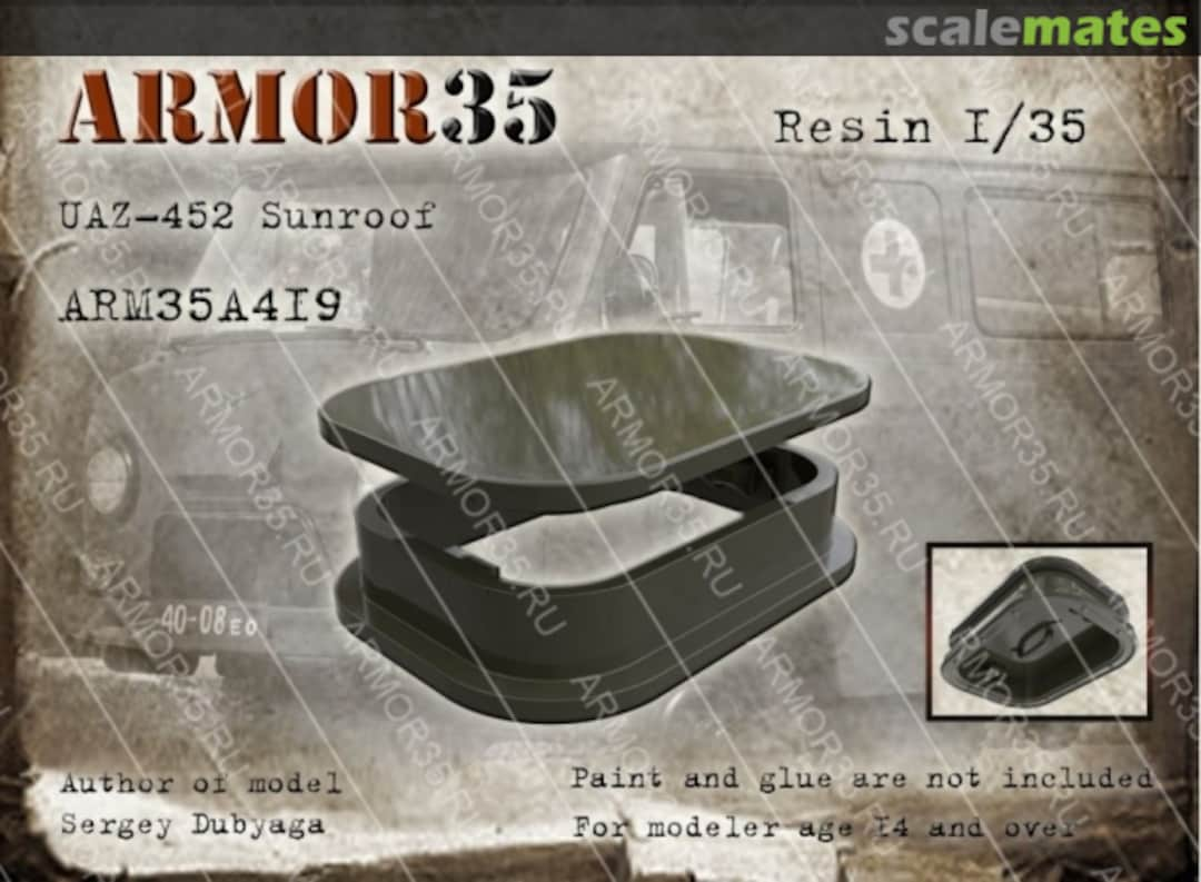 Boxart UAZ-452 Sunroof ARM35A419 Armor35