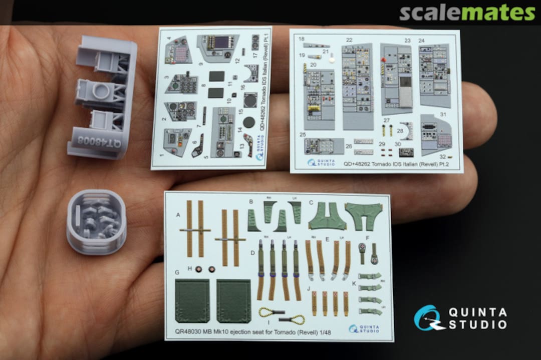 Contents Tornado IDS Italian version interior 3D decals (with 3D-printed resin parts) QD+48262 Quinta Studio