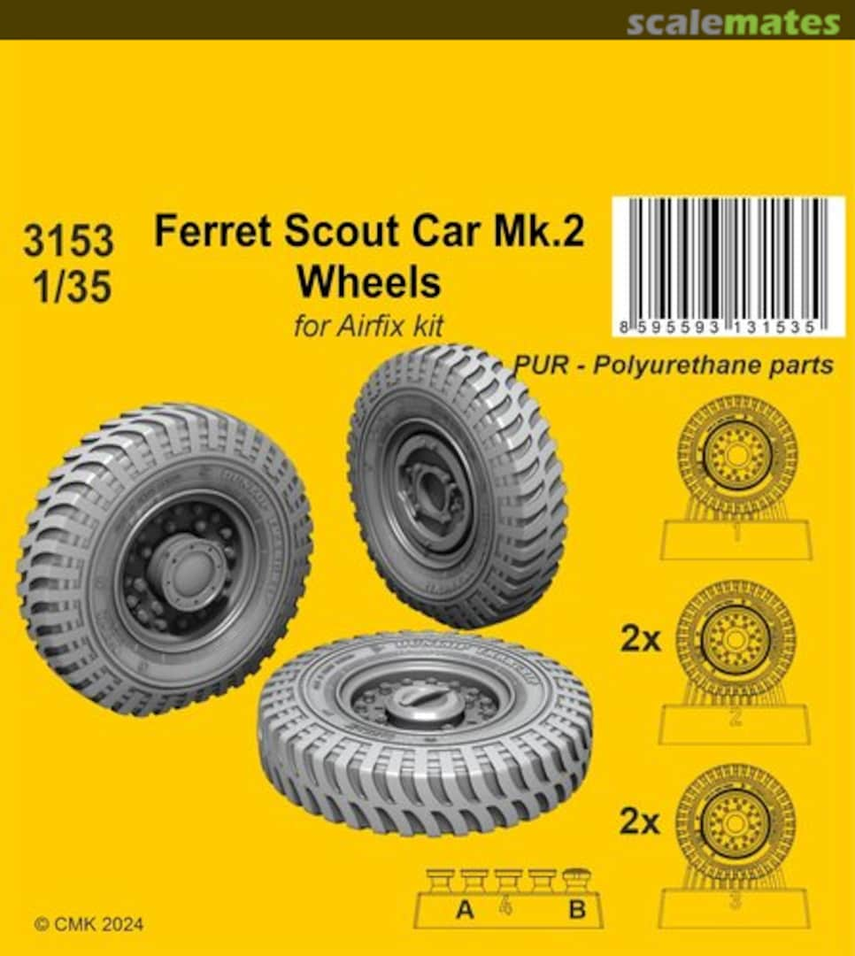 Boxart Ferret Scout Car Mk.2 Wheels 3153 CMK