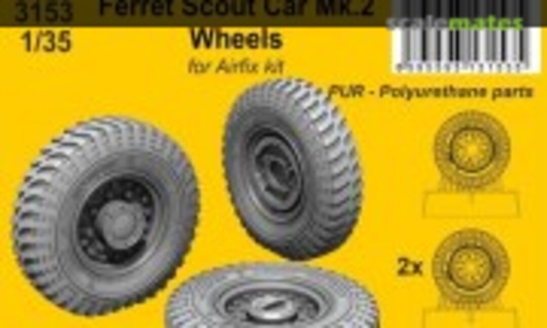 1:35 Ferret Scout Car Mk.2 Wheels (CMK 3153)