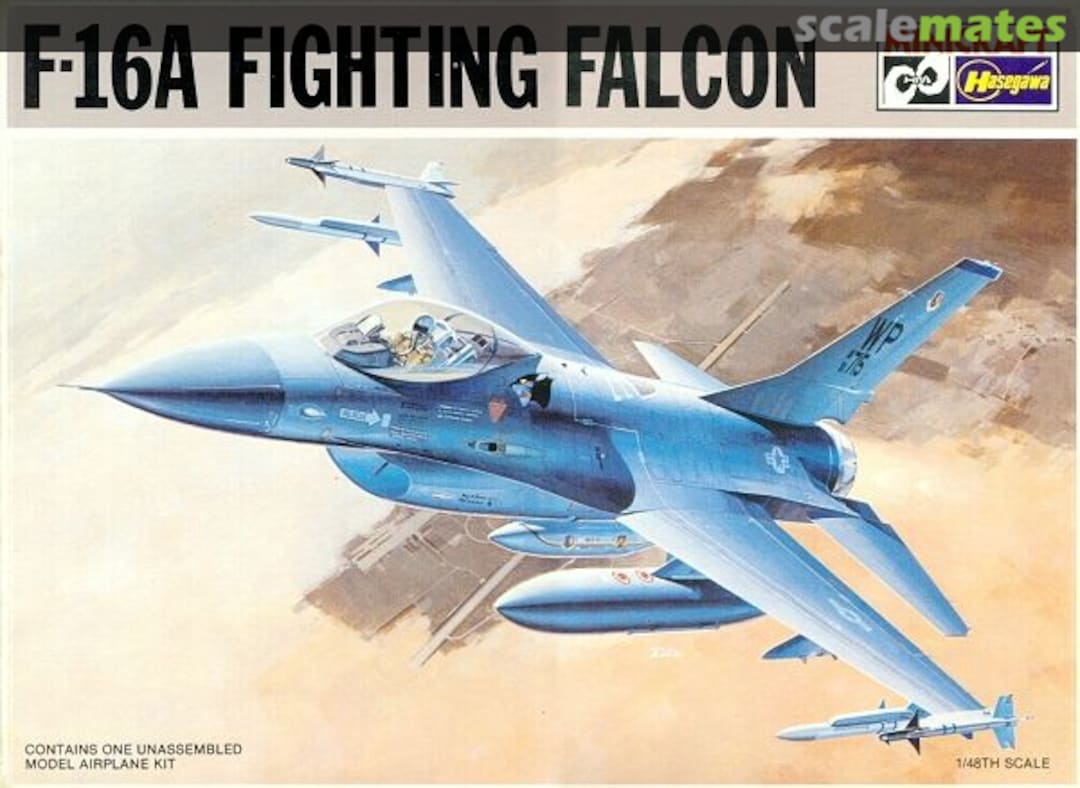 Boxart F-16A Fighting Falcon 1217 Minicraft Hasegawa