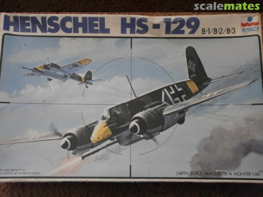 Boxart Henschel Hs-129 B-1/B-2/B-3 4002 ESCI