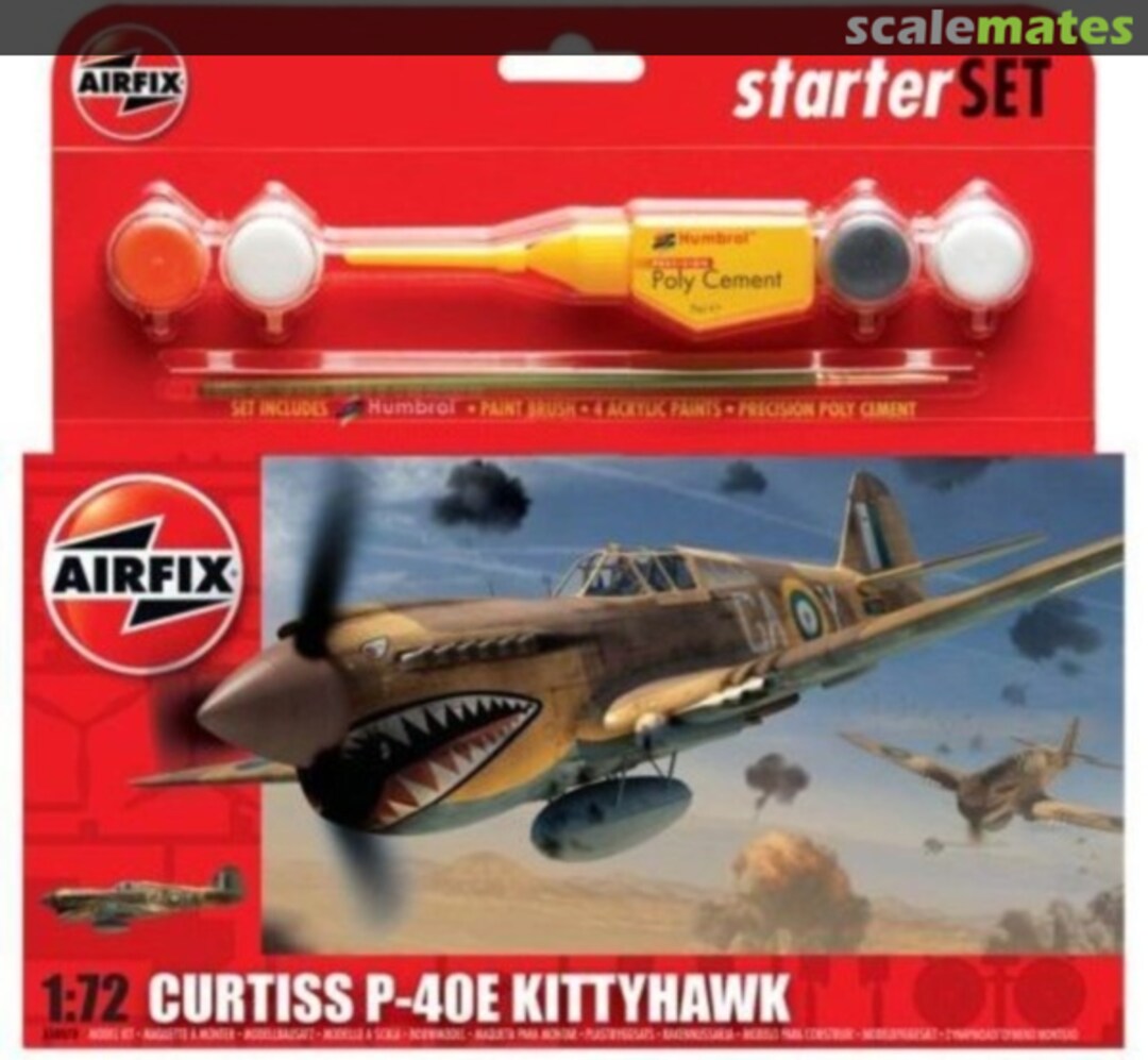 Boxart Curtiss P-40E Kittyhawk A50078 Airfix