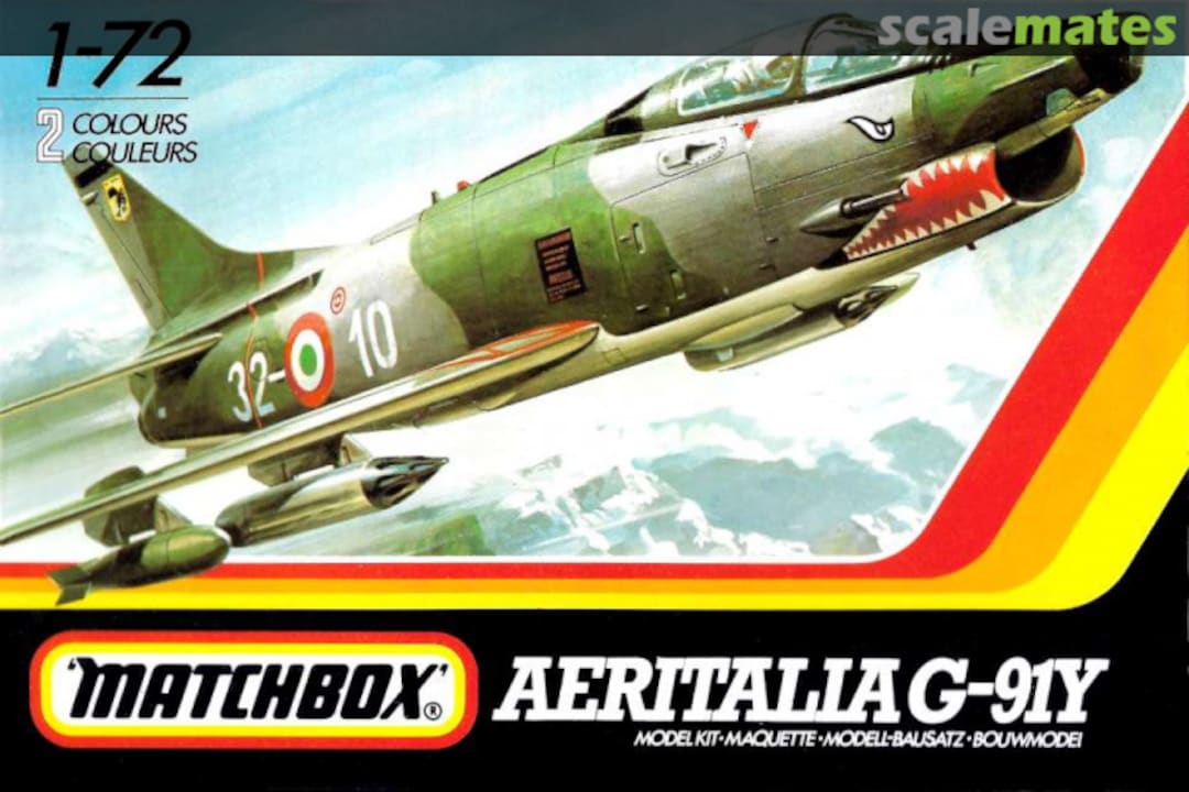 Boxart Aeritalia G-91Y PK-34 Matchbox