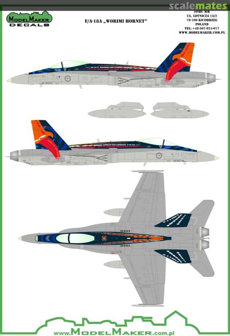 Boxart F/A-18A "Worimi Hornet" D48065 ModelMaker