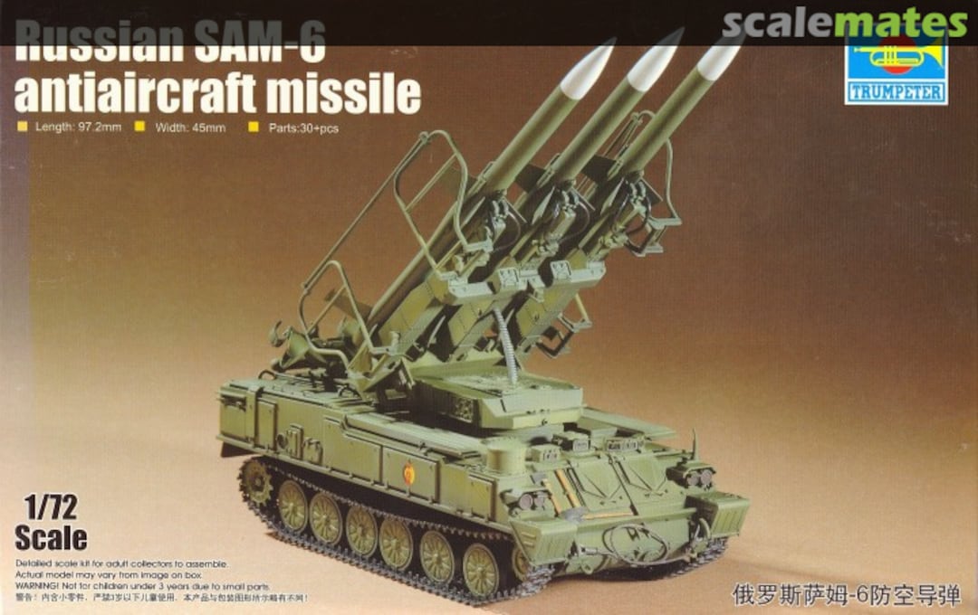 Boxart SAM-6 Antiaircraft Missile 07109 Trumpeter