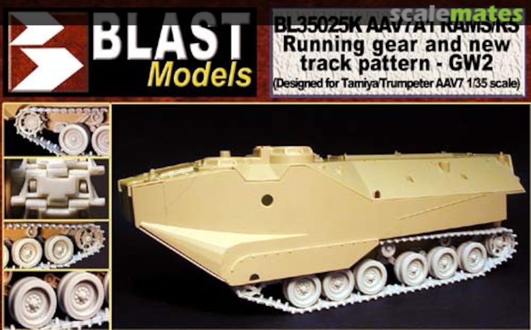 Boxart AAV7A1 RAMS/RS - Running gear and new track pattern - GW2 BL35025K Blast Models