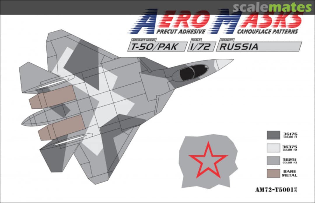 Boxart T-50/PAK Russia M72-T5001 AeroMasks