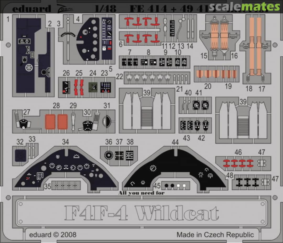 Boxart F4F-4 interior S.A. FE414 Eduard