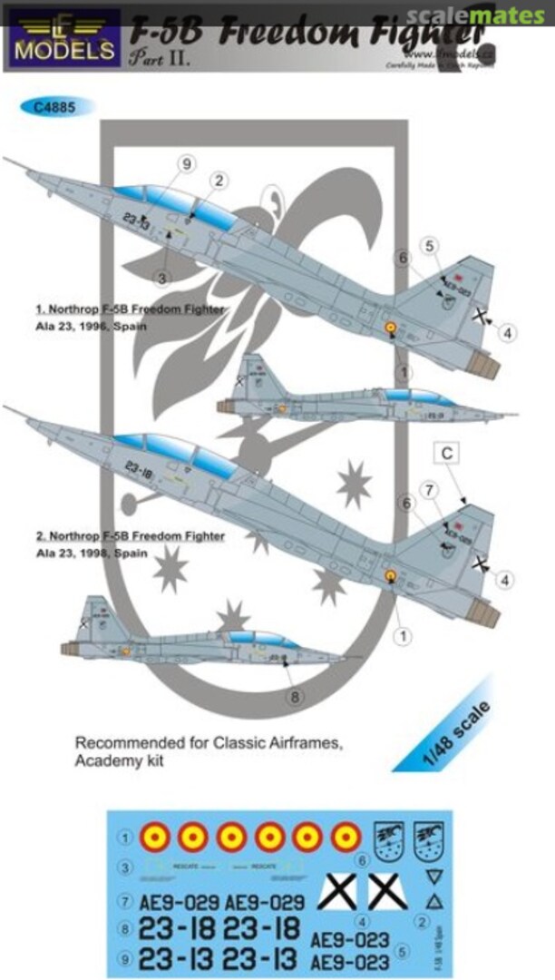 Boxart Northrop F-5B Freedom Fighter C4885 LF Models