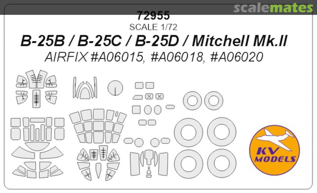 Boxart B-25B / B-25C / B-25D / Mitchell Mk.II 72955 KV Models