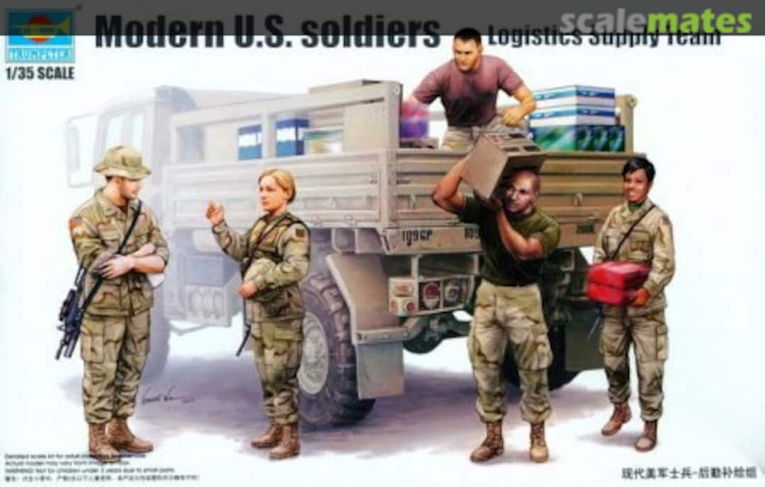 Boxart Modern U.S. soldiers Logistics Supply Team 00429 Trumpeter