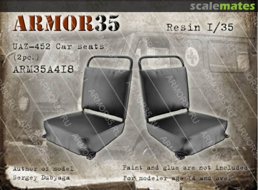 Boxart UAZ-452 Car seats (2 pcs) ARM35A418 Armor35