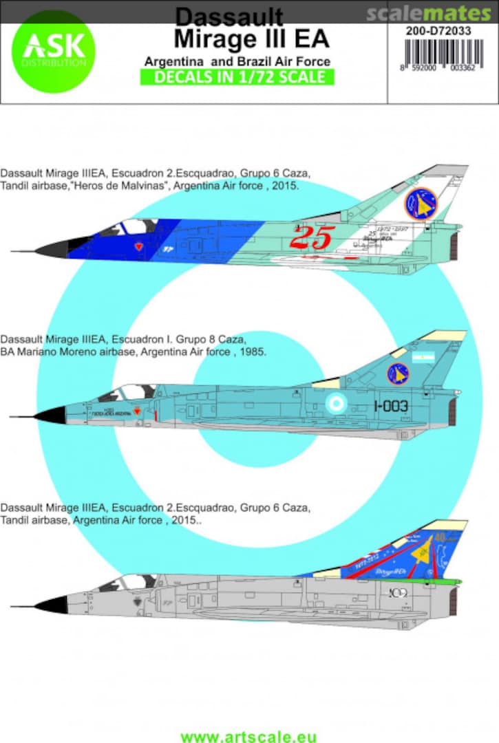 Boxart Dassault Mirage III EA 200-D72033 ASK