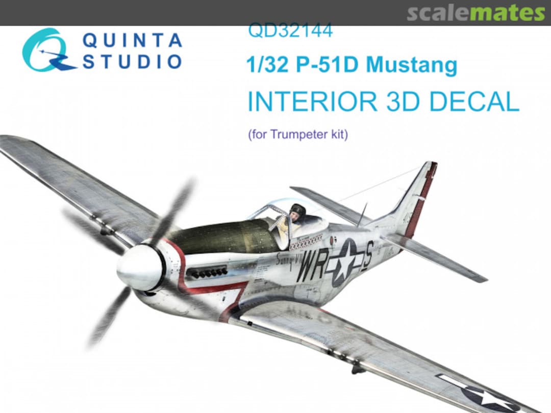 Boxart P-51D Mustang interior 3D decals QD32144 Quinta Studio