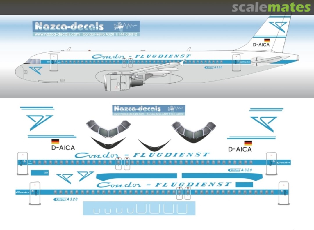 Boxart Condor A320 retro   cdr012 Nazca decals