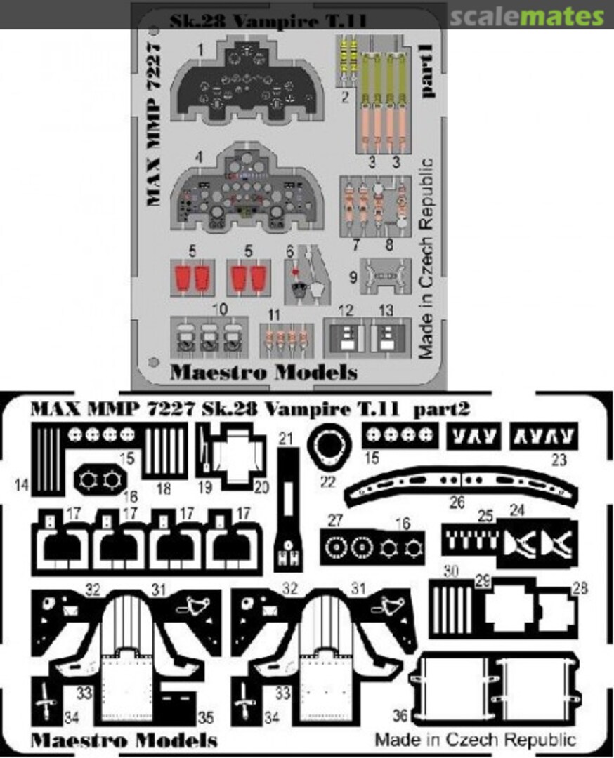 Boxart Sk.28 Vampire T.11 MMP7227 Maestro Models