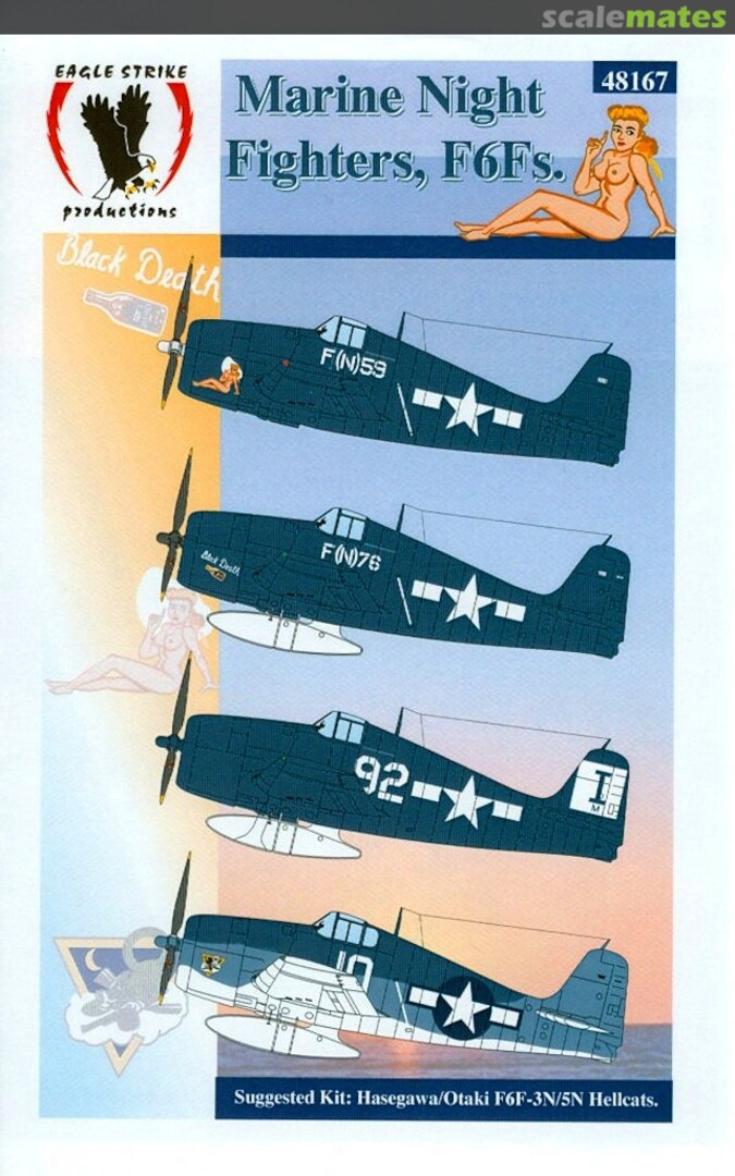 Boxart Marine Night Fighters, F6Fs. 48167 Eagle Strike Productions