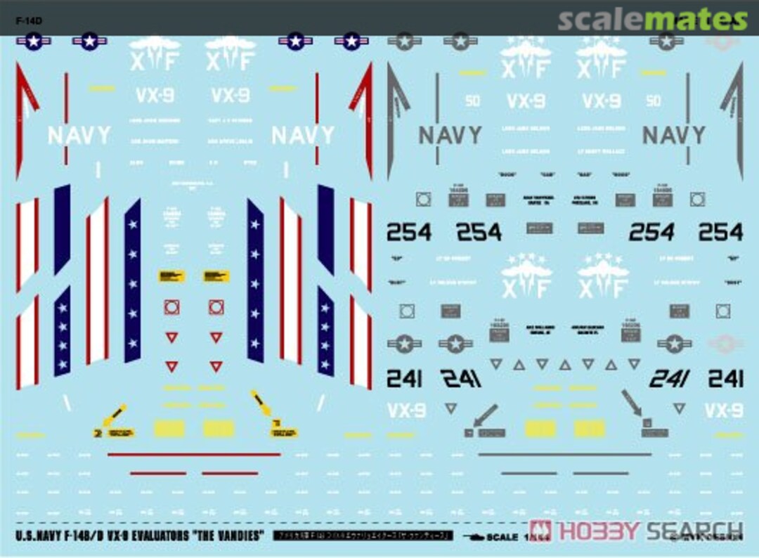 Boxart U.S. Navy F-14B/D VX-9 Evaluaters `The Vandies' A-493 MYK Design