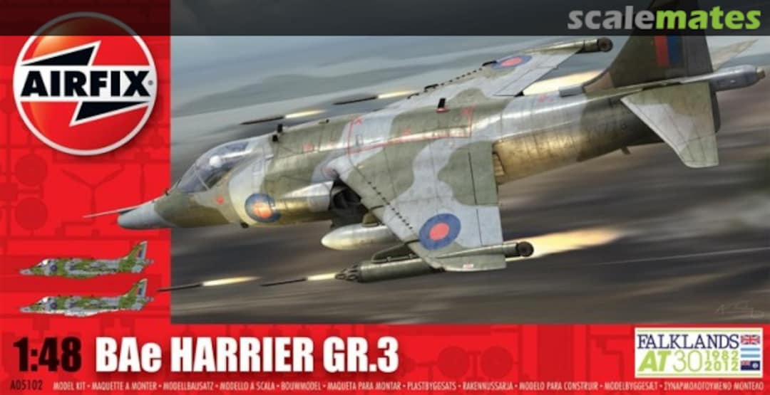 Boxart BAe Harrier GR.3 A05102 Airfix