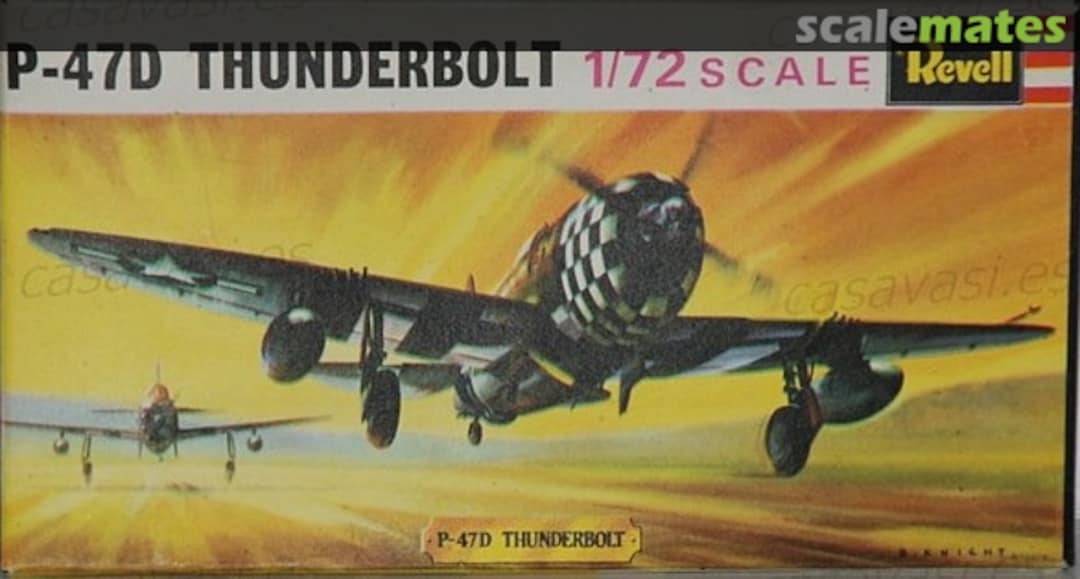 Boxart P-47D Thunderbolt H-613 Revell (Great Britain)