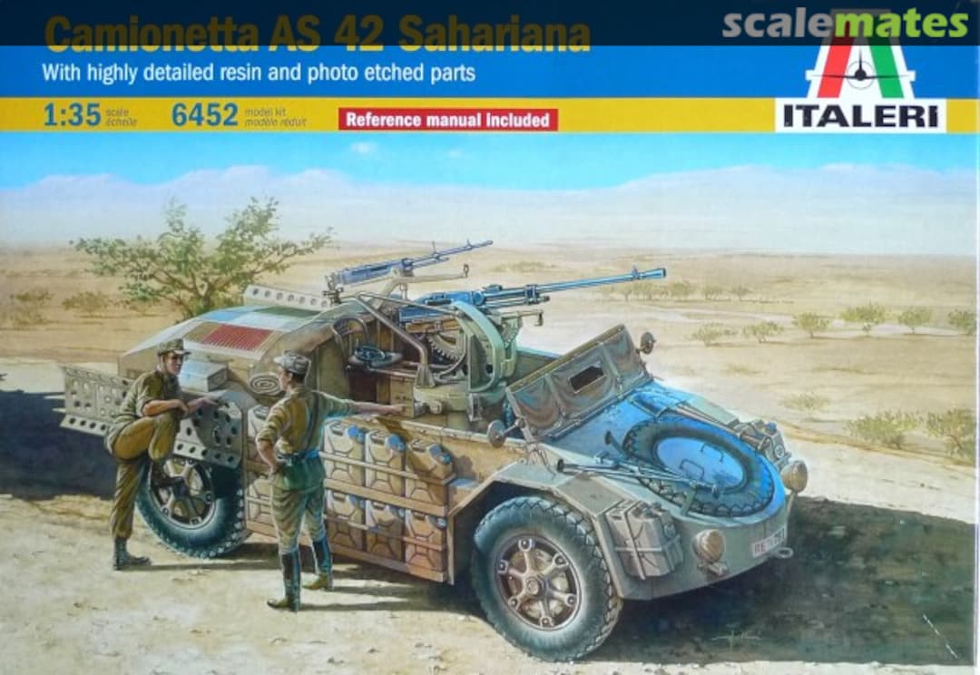 Boxart Camionetta AS 42 Sahariana 6452 Italeri