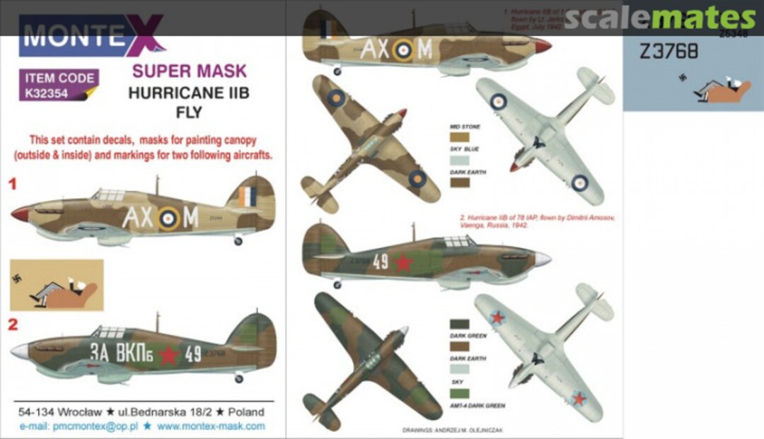 Boxart Hawker Hurricane Mk.IIB K32354 Montex