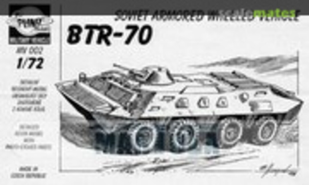 BTR-70 Soviet armored wheeled vehicle (Planet Models MV002)