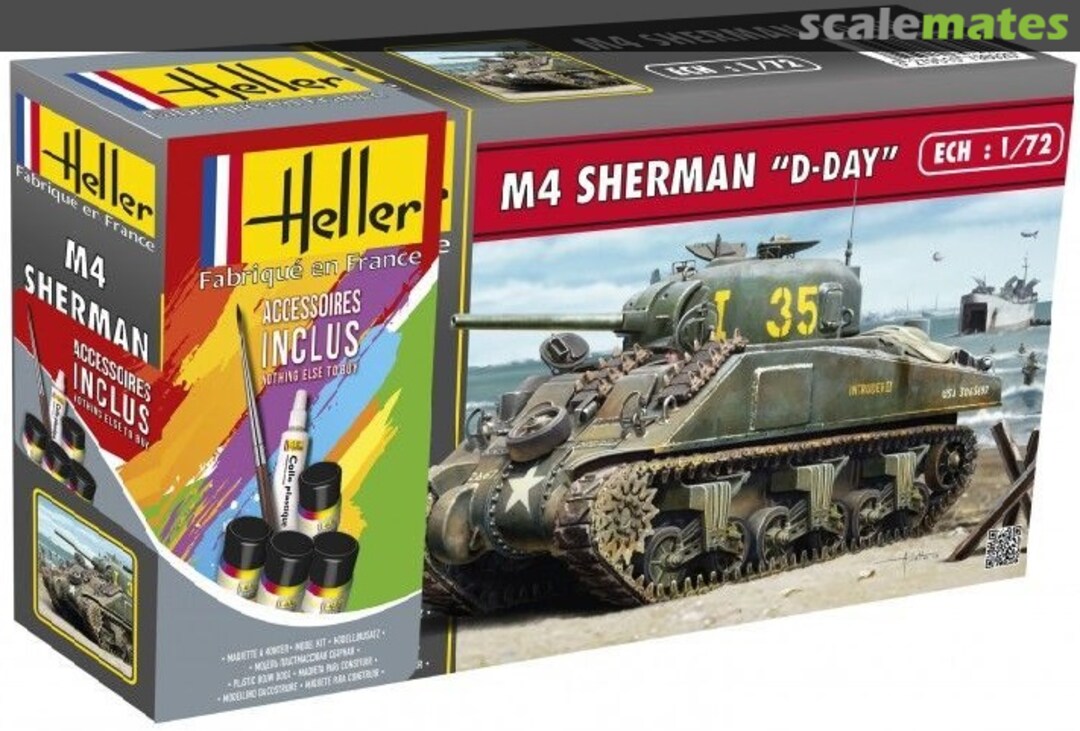 Boxart M4 Sherman "D-Day" 56892 Heller