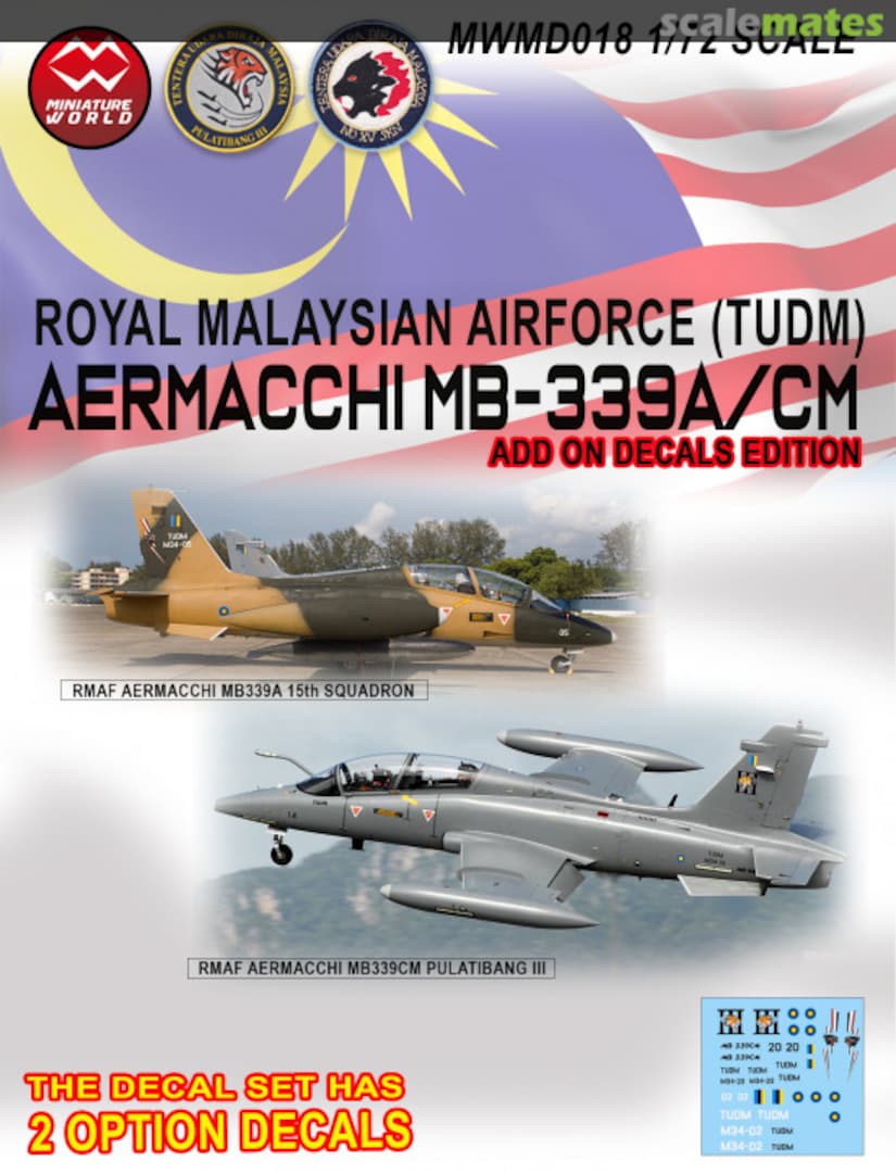 Boxart RMAF Aermacchi MB339A/CM Decal Set MWMD018 MiniatureWorld Models