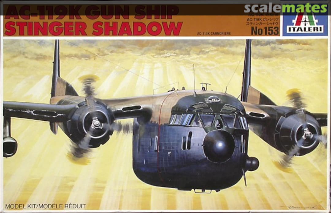 Boxart AC-119K Gun Ship Stinger Shadow 153 Italeri