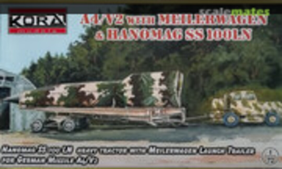 1:72 A4/V2 with Meillerwagen &amp; Hanomag SS 100LN (Kora Models A7230)