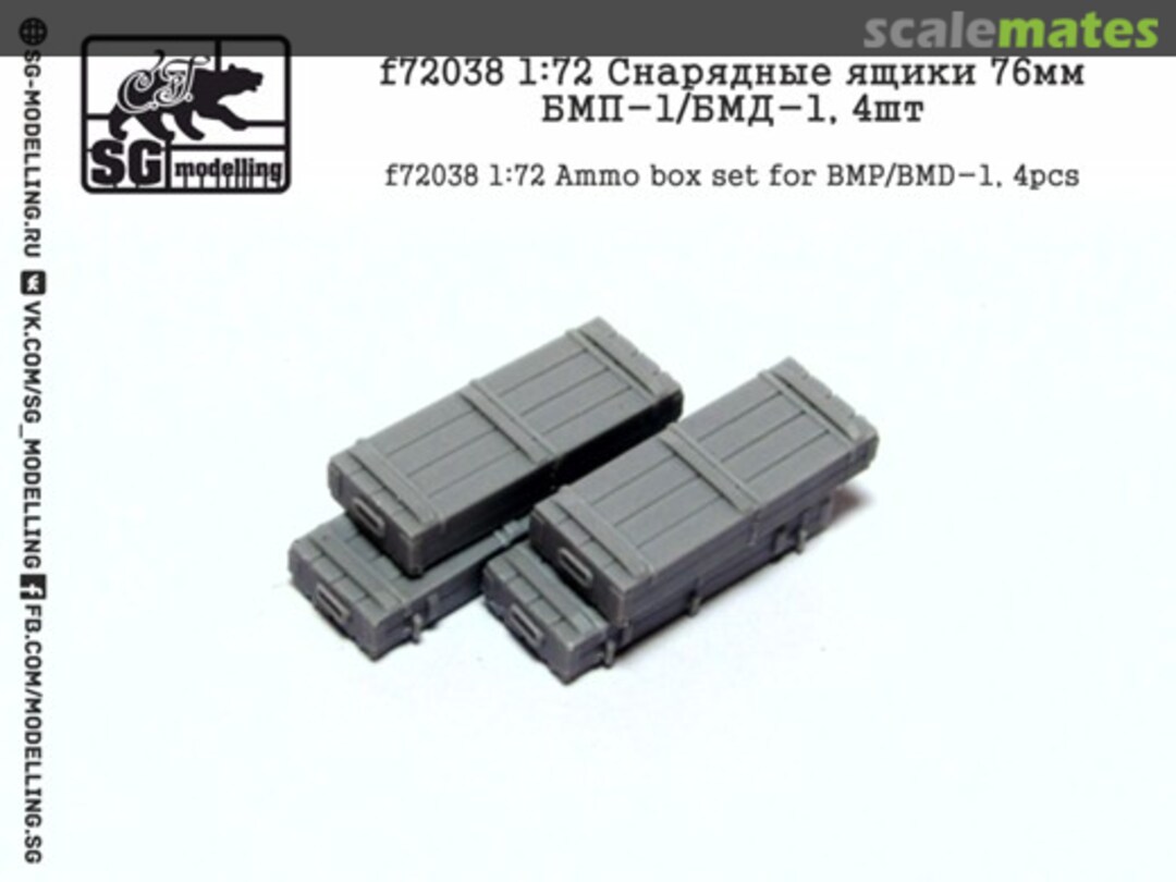 Boxart Ammo box set for BMP/BMD-1 F72038 SG-MODELLING