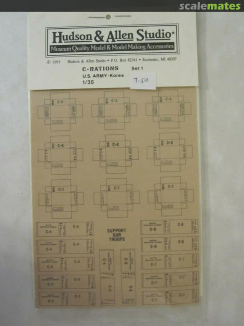 Contents C-Rations US Army - Korea 1111 Hudson & Allen Studio