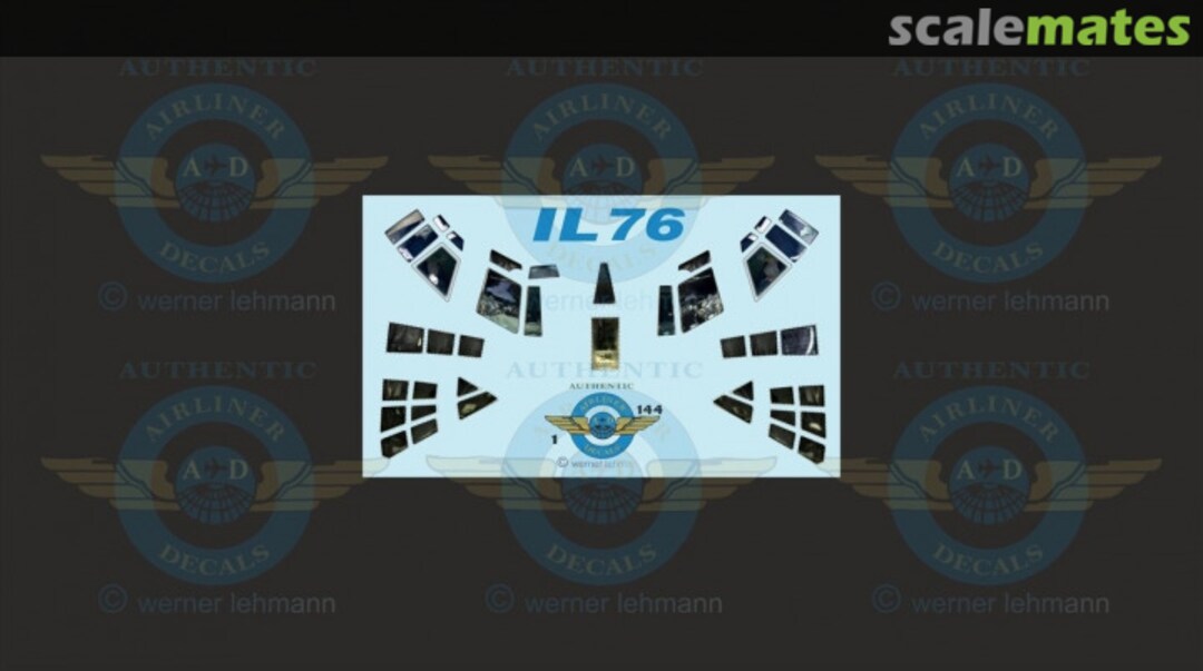 Boxart Cockpit Windows IL-76 IL-76 Authentic-Airliner-Decals