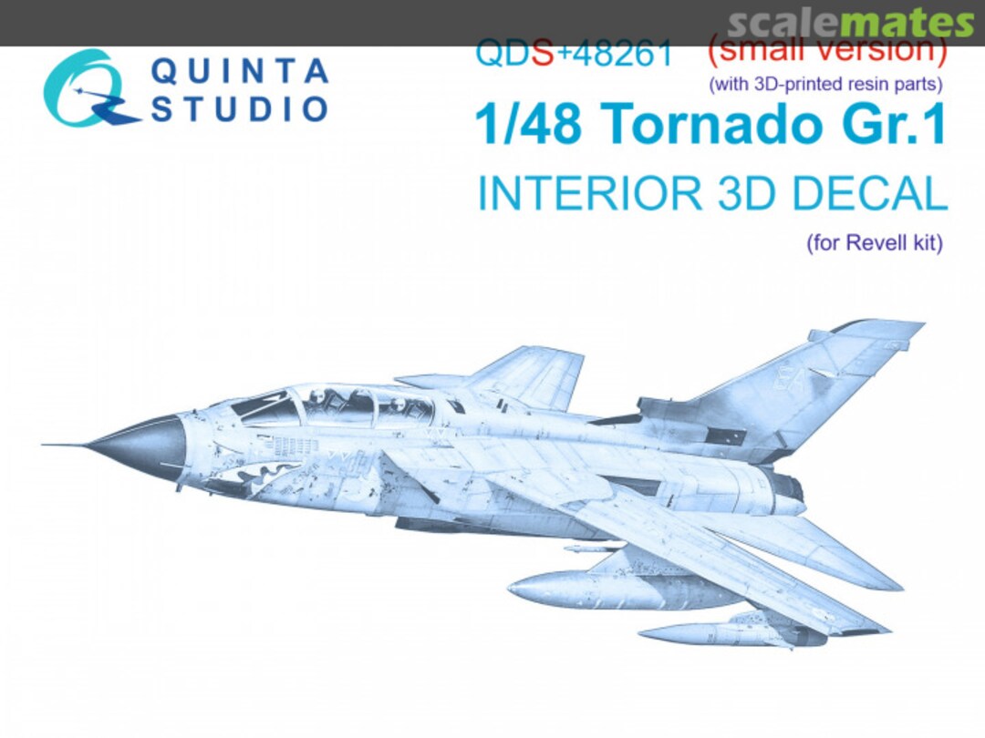 Boxart Tornado GR.1 interior 3D decals (small version) (with 3D-printed resin parts) QDS+48261 Quinta Studio