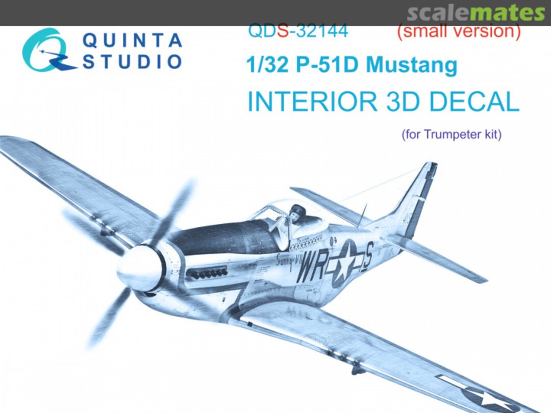 Boxart P-51D Mustang interior 3D decals QDS-32144 Quinta Studio