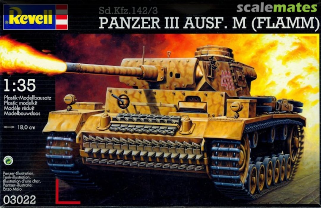 Boxart Panzer III Ausf.M (Flamm) 03022 Revell